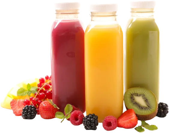 Les jus de fruits frais.