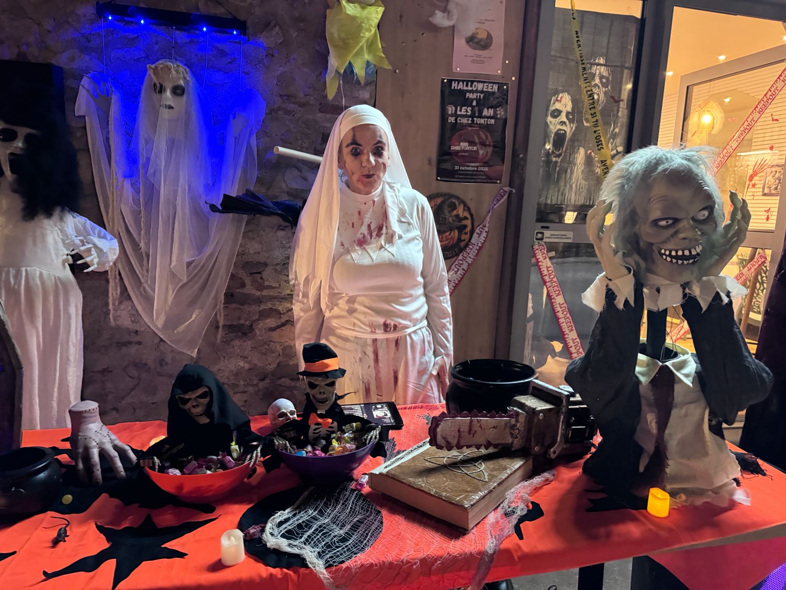 Soirée Halloween au bar.
