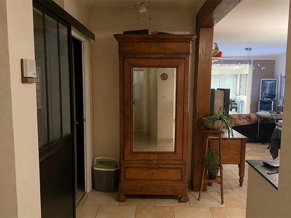 Porte et placard avant rénovation